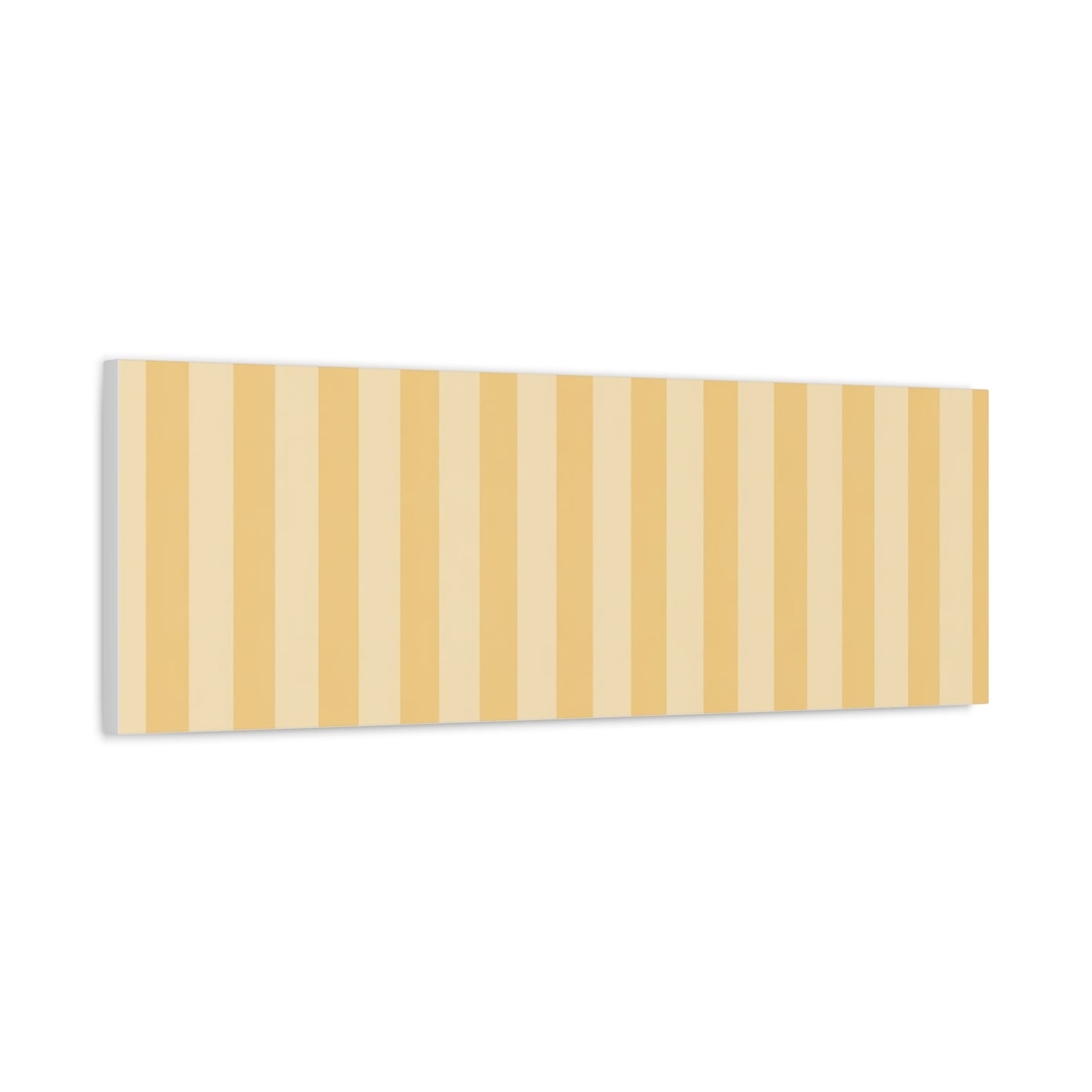 Buttercup Stripe Stretched Canvas Wall Art