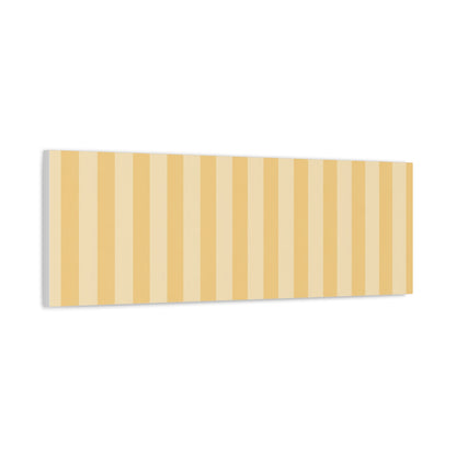 Buttercup Stripe Stretched Canvas Wall Art