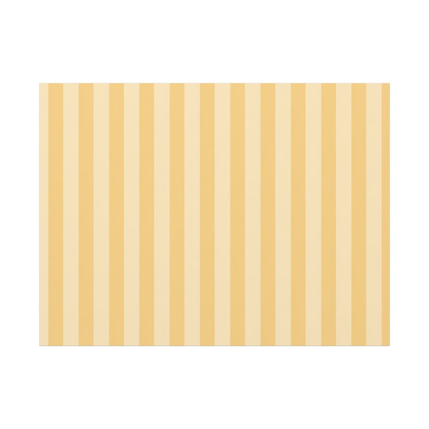Buttercup Stripe Stretched Canvas Wall Art