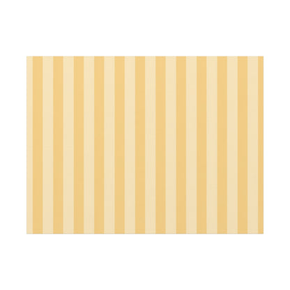 Buttercup Stripe Stretched Canvas Wall Art