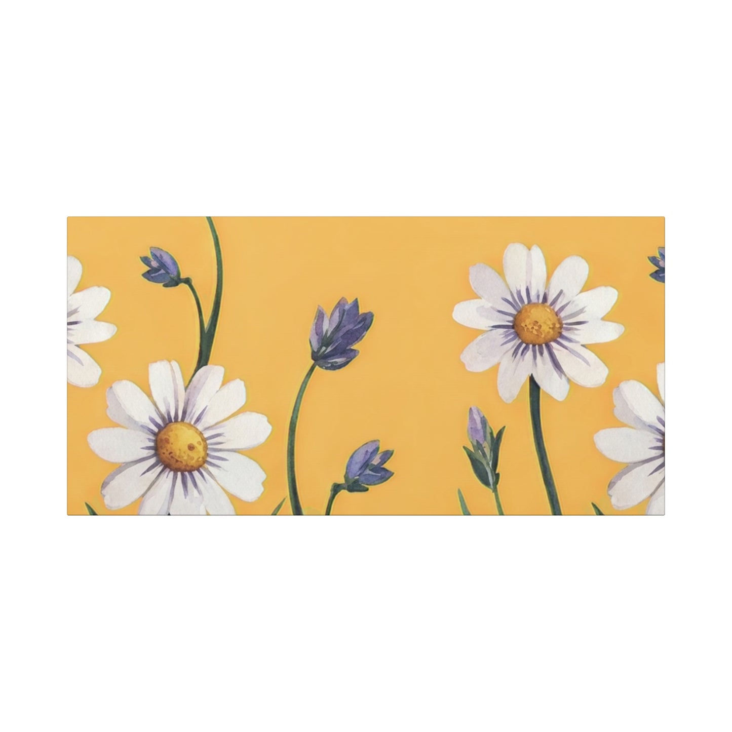Spring Daisies Stretched Canvas Wall Art