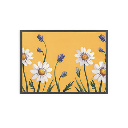 Spring Daisies Wood Framed Posters