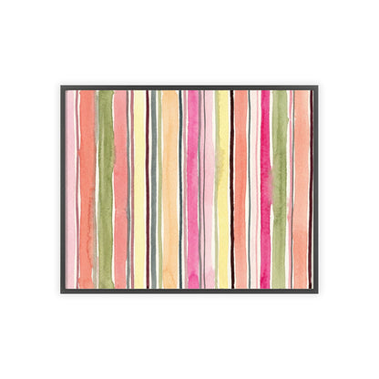 Summer Stripe Wood Framed Posters