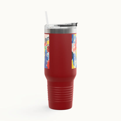 Abstract Flora 40oz Insulated Travel Mug