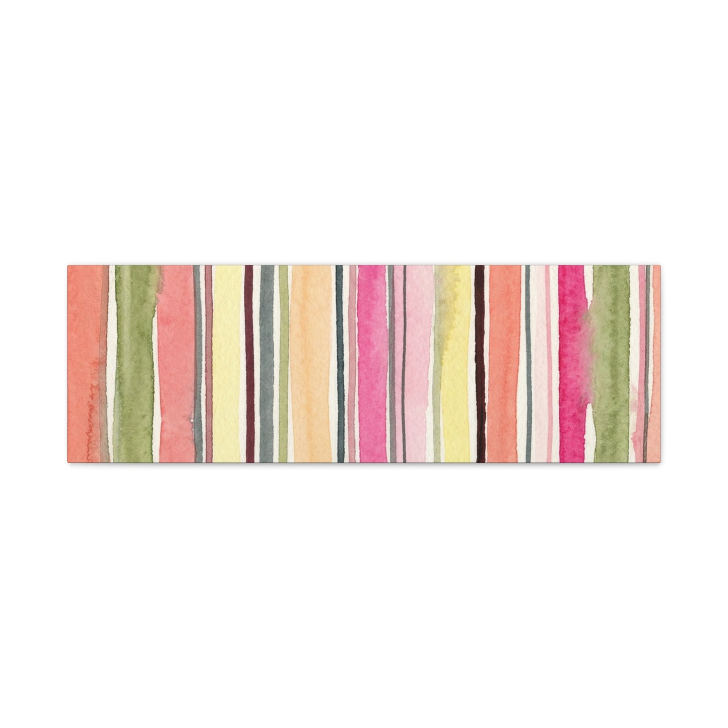Summer Stripe Stretched Canvas Wall Art