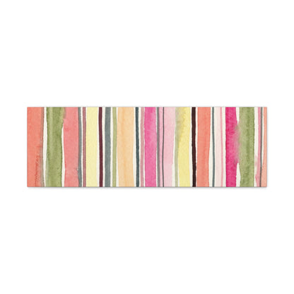 Summer Stripe Stretched Canvas Wall Art