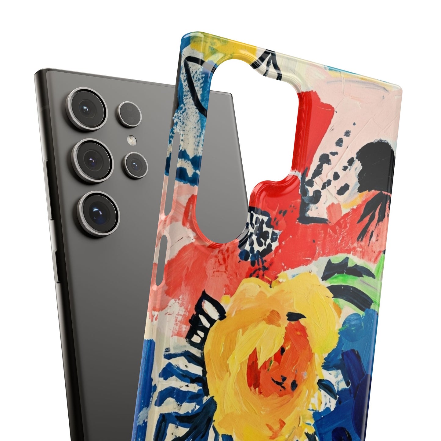 Abstract Flora Snap Phone Case