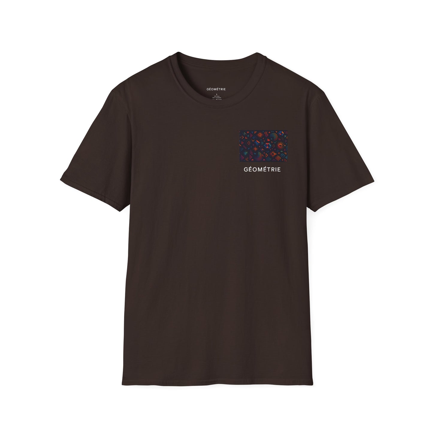 Geo Pattern Unisex Softstyle T-Shirt | Casual Everyday Tee, Graphic Shirt, Gift for Him/Her, Trendy Wear, Artsy Style (Pattern 06)