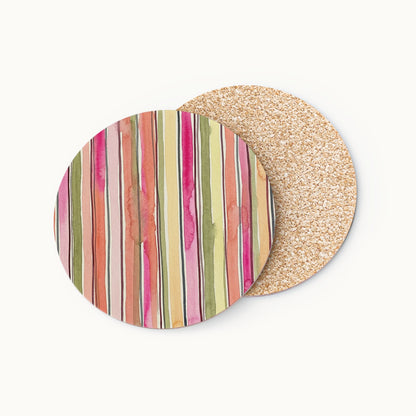 Summer Stripe Coasters
