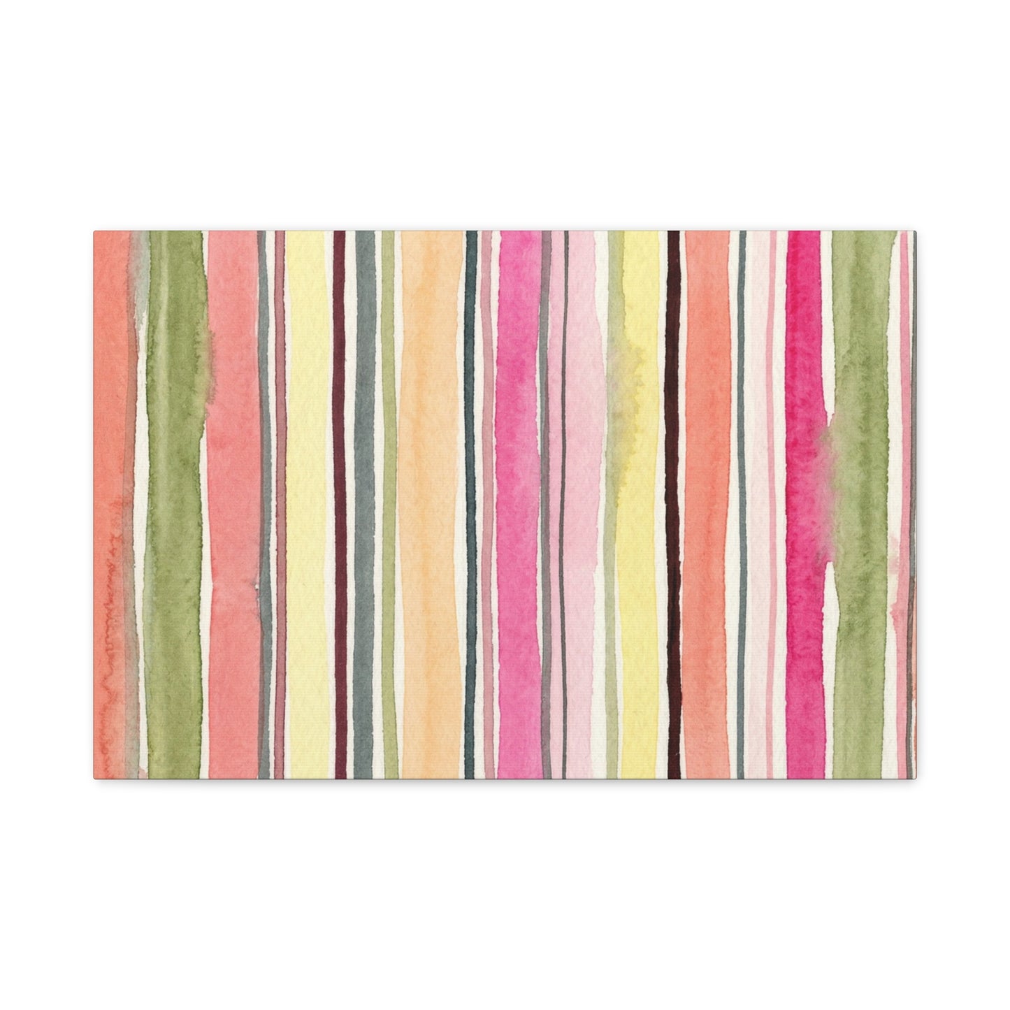 Summer Stripe Stretched Canvas Wall Art