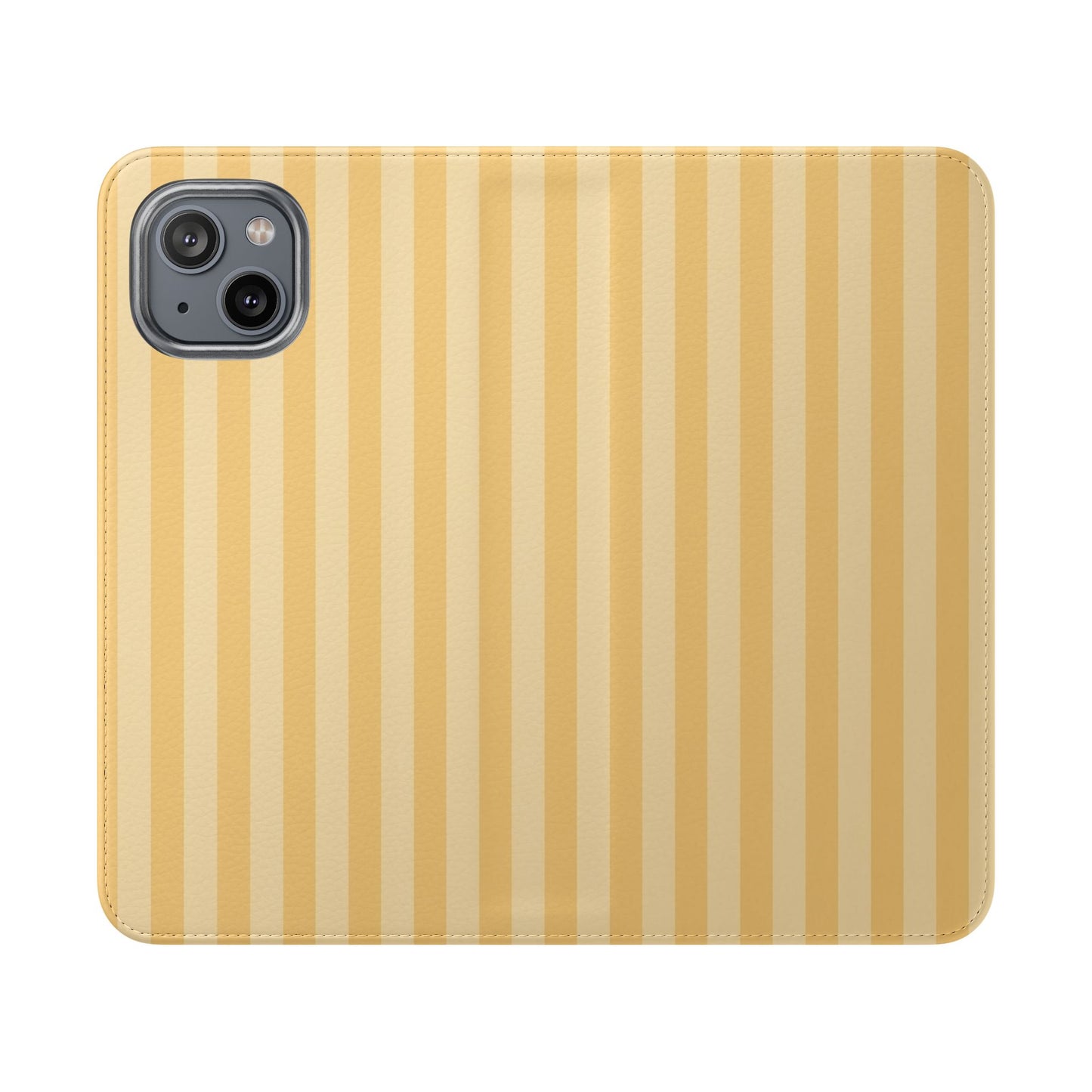 Buttercup Stripe Vegan Leather Flip Case