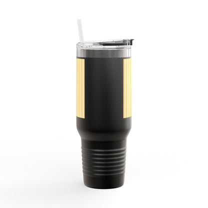Buttercup Stripe 40oz Insulated Travel Mug