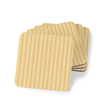 Buttercup Stripe Coasters