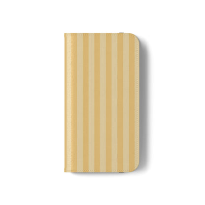 Buttercup Stripe Vegan Leather Flip Case