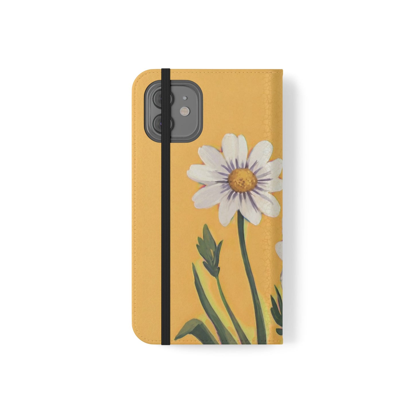 Spring Daisies Vegan Leather Flip Case