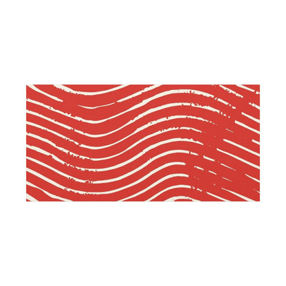 Scarlet Tide Stretched Canvas Wall Art