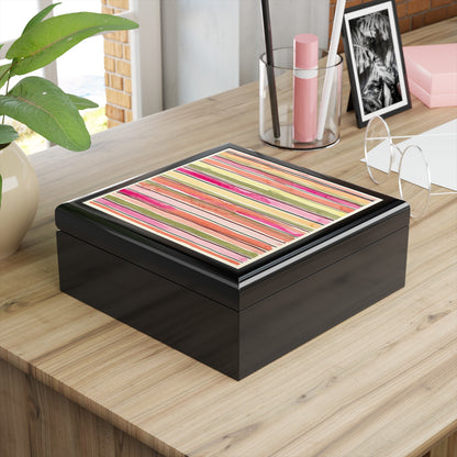Summer Stripe Jewelry Box