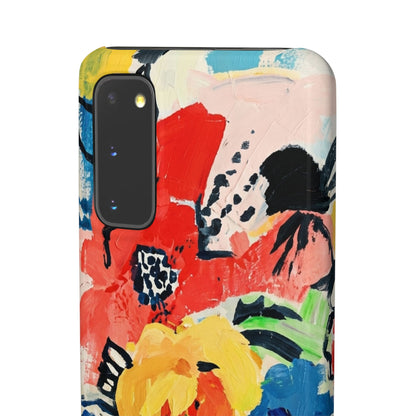 Abstract Flora Snap Phone Case