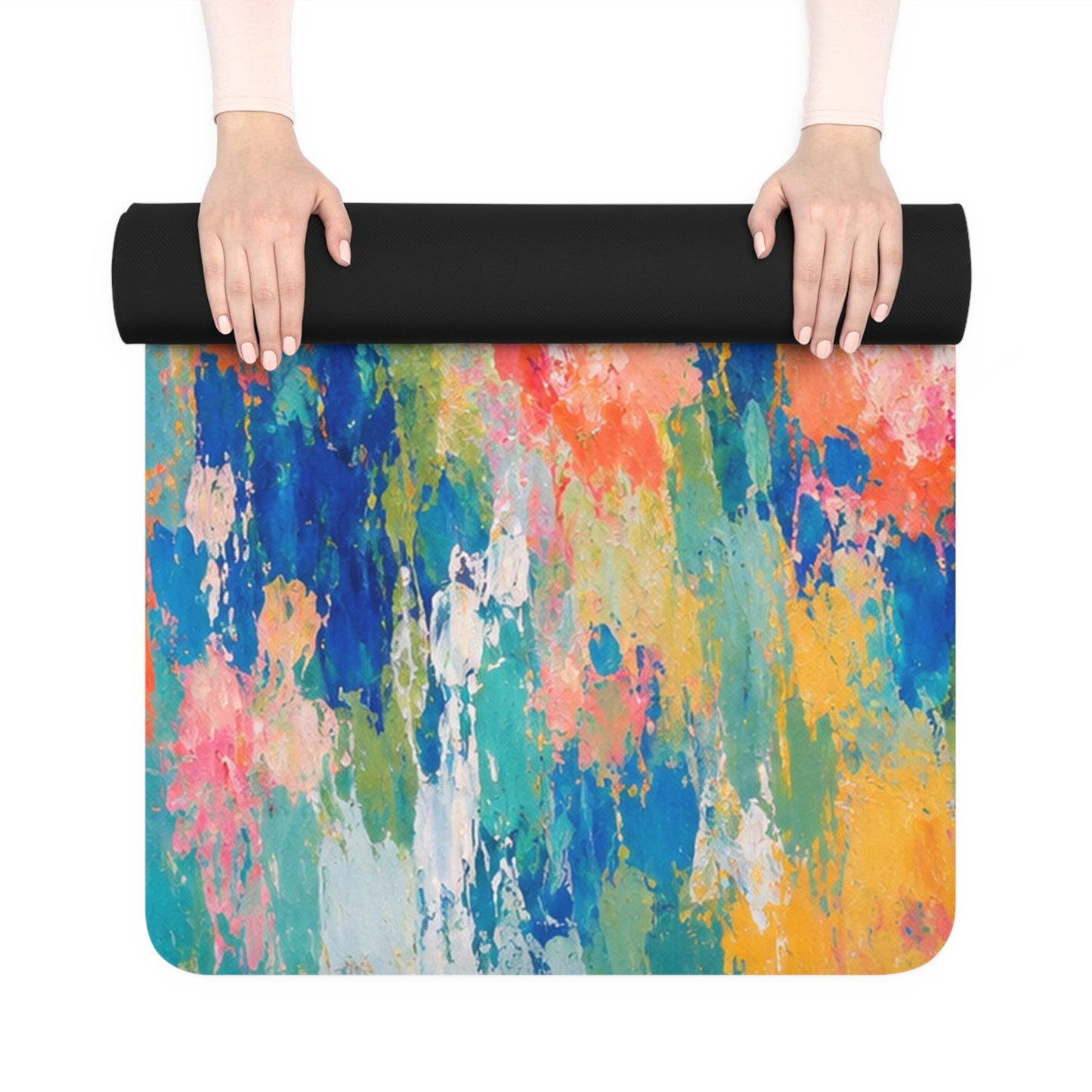 Chromatic Meadow Rubber Yoga Mat