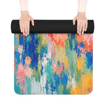 Chromatic Meadow Rubber Yoga Mat