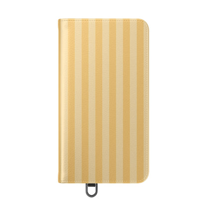 Buttercup Stripe Vegan Leather Flip Case