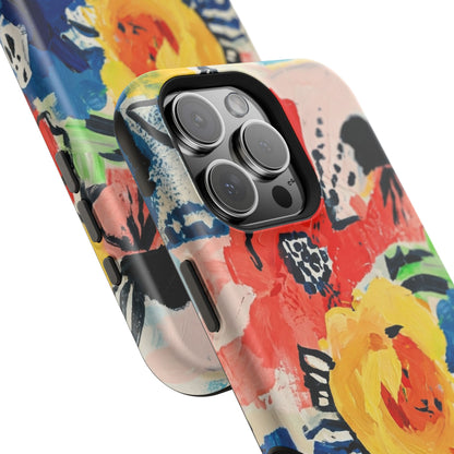 Abstract Flora Magnetic Phone Case