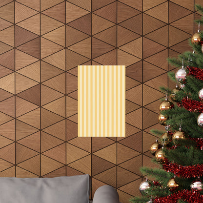 Buttercup Stripe Art Poster