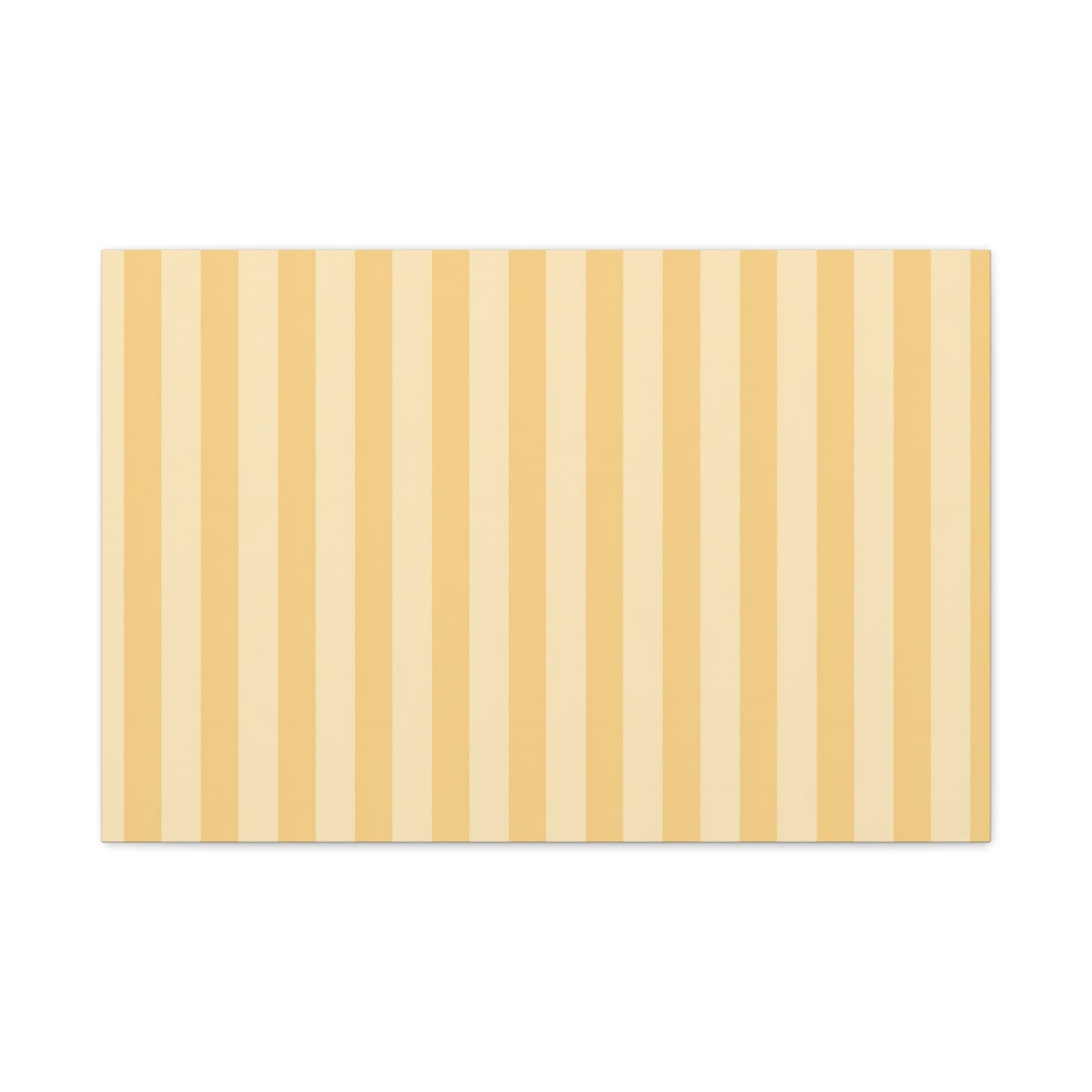 Buttercup Stripe Stretched Canvas Wall Art