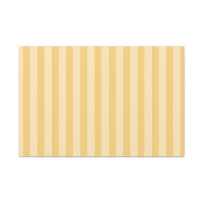 Buttercup Stripe Stretched Canvas Wall Art