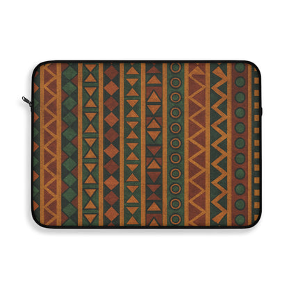 Tribal Pattern Laptop Sleeve | Boho Chic Tech Accessory, Modern Geometric Design for Students, Gifts for Her, Back to School