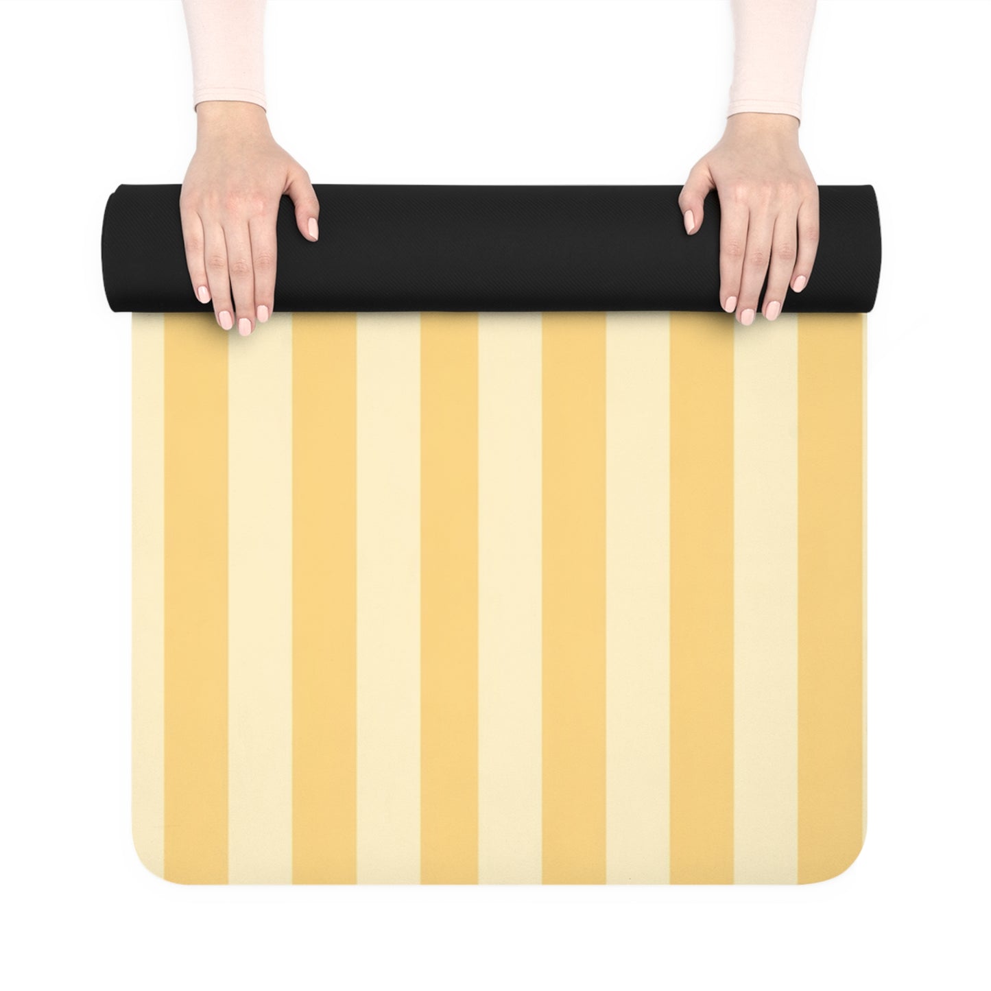 Buttercup Stripe Rubber Yoga Mat