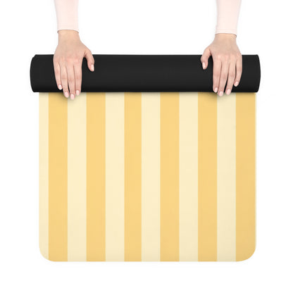 Buttercup Stripe Rubber Yoga Mat