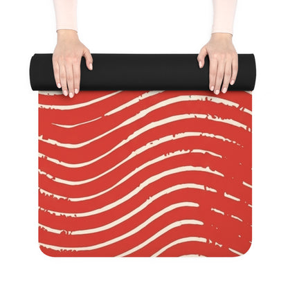 Scarlet Tide Rubber Yoga Mat