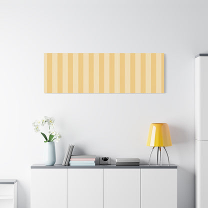 Buttercup Stripe Stretched Canvas Wall Art
