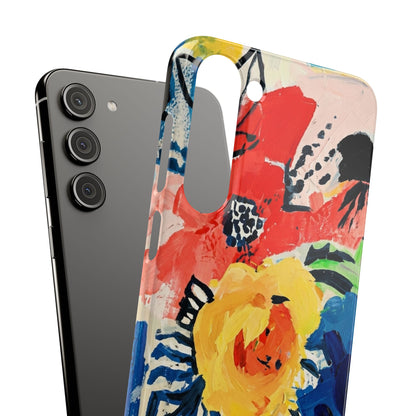 Abstract Flora Snap Phone Case