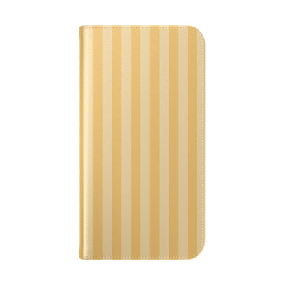 Buttercup Stripe Vegan Leather Flip Case