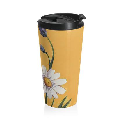 Spring Daisies Stainless Steel Travel Mug