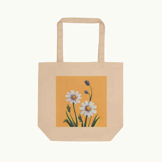 Spring Daisies Eco Tote Bag — Square