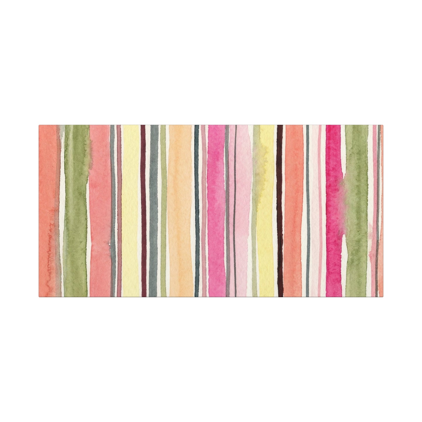 Summer Stripe Stretched Canvas Wall Art