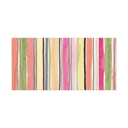Summer Stripe Stretched Canvas Wall Art