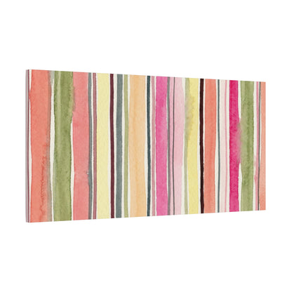Summer Stripe Stretched Canvas Wall Art