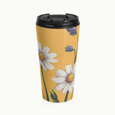 Spring Daisies Stainless Steel Travel Mug