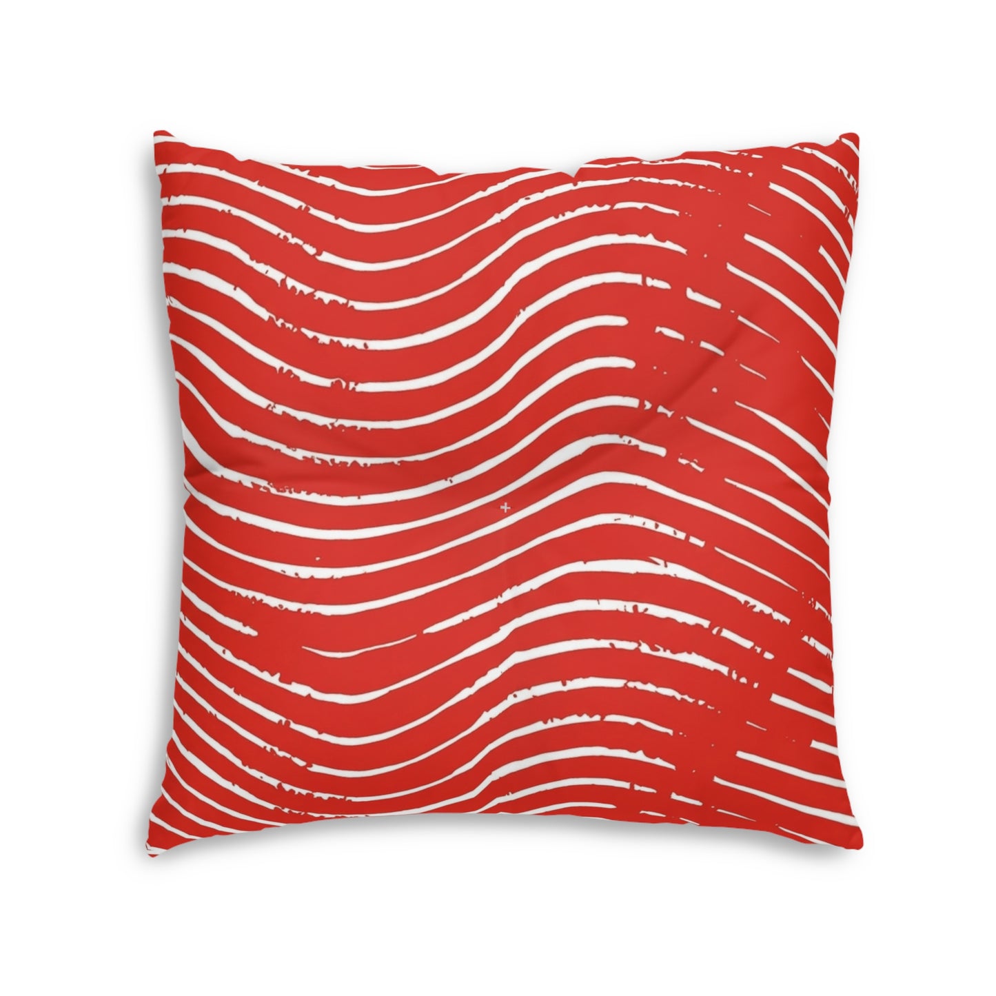 Scarlet Tide Square Tufted Floor Pillow