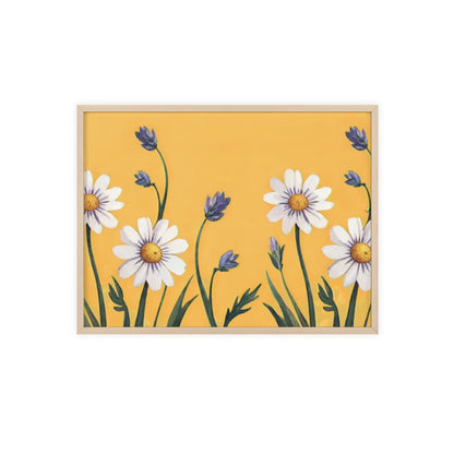Spring Daisies Wood Framed Posters
