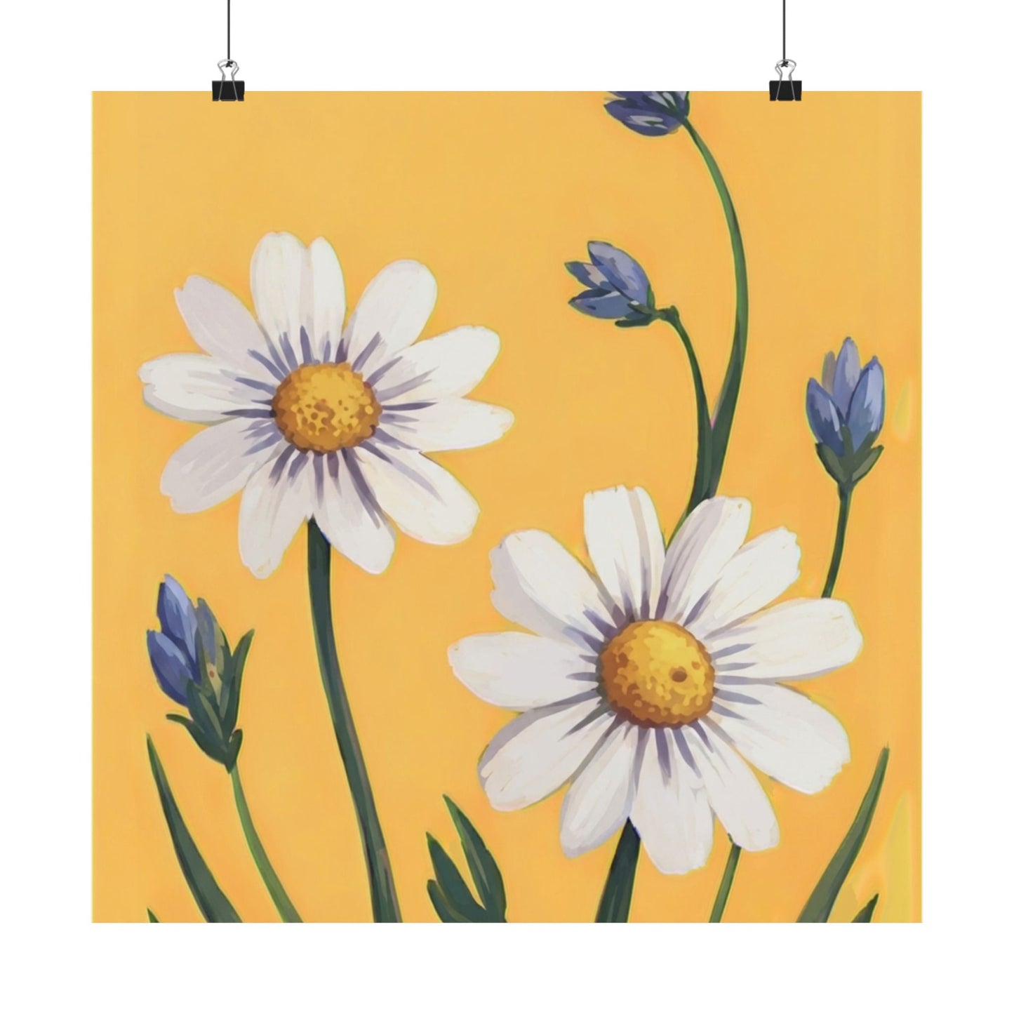 Spring Daisies Art Poster