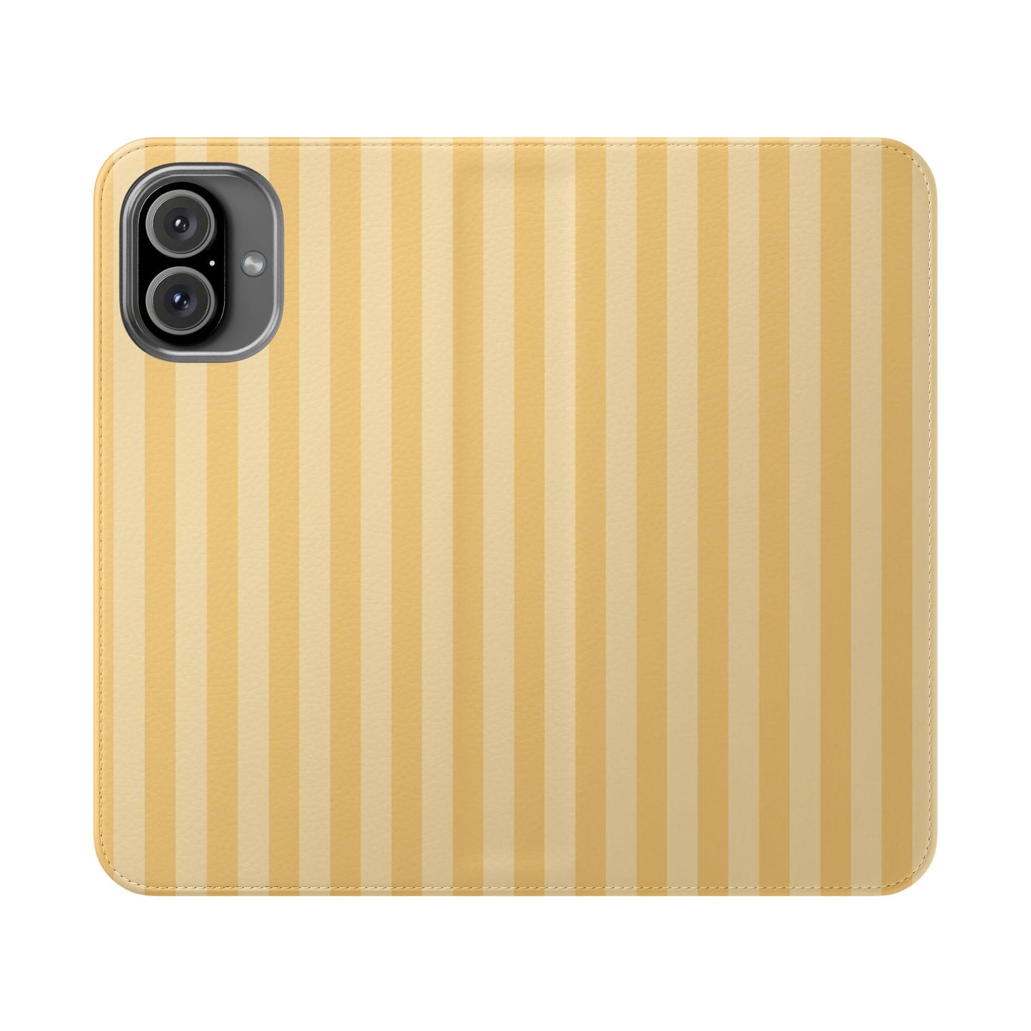 Buttercup Stripe Vegan Leather Flip Case