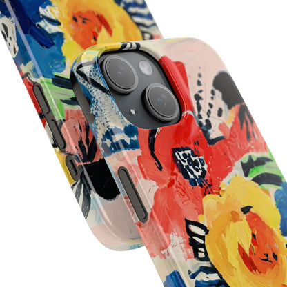 Abstract Flora Snap Phone Case