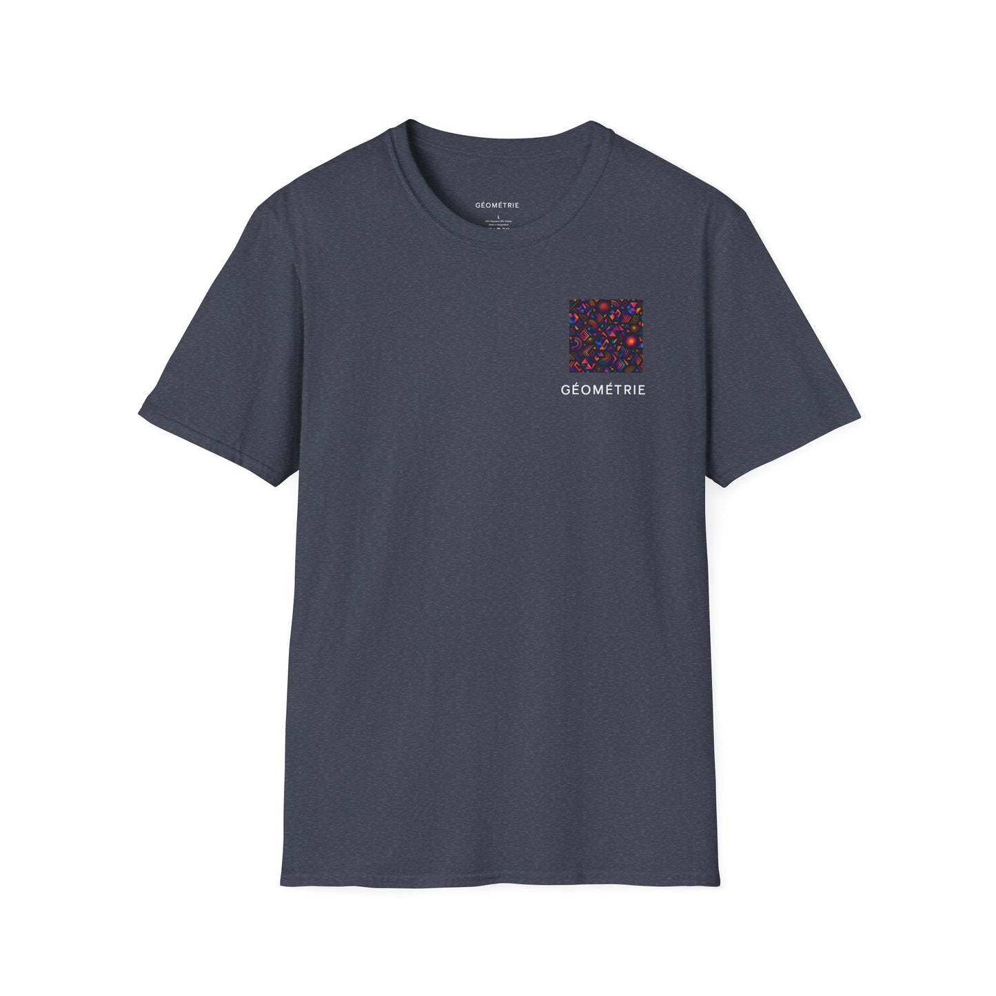 Geo Pattern Unisex Softstyle T-Shirt | Casual Everyday Tee, Graphic Shirt, Gift for Him/Her, Trendy Wear, Artsy Style (Pattern 05)
