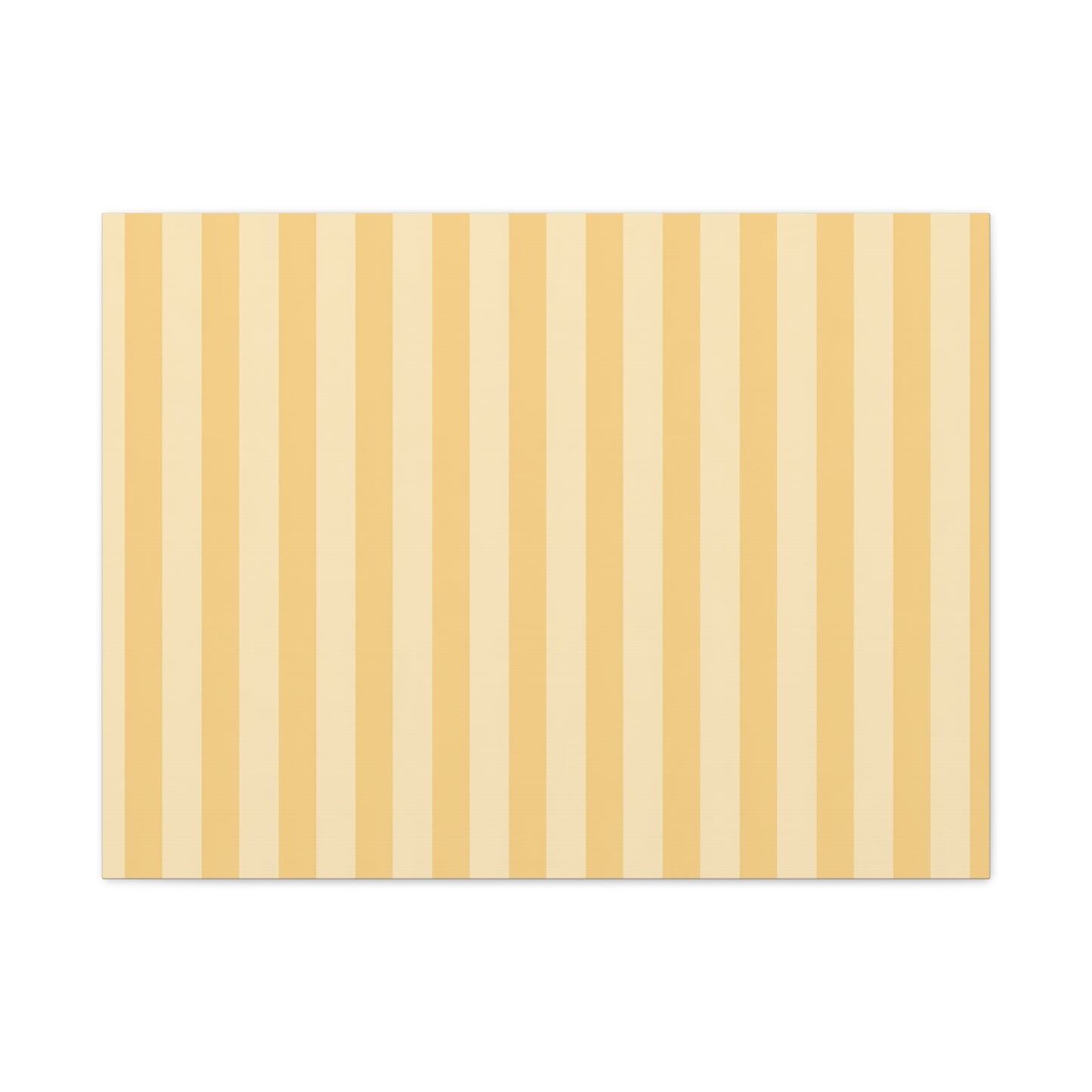 Buttercup Stripe Stretched Canvas Wall Art