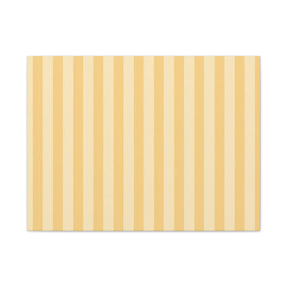 Buttercup Stripe Stretched Canvas Wall Art